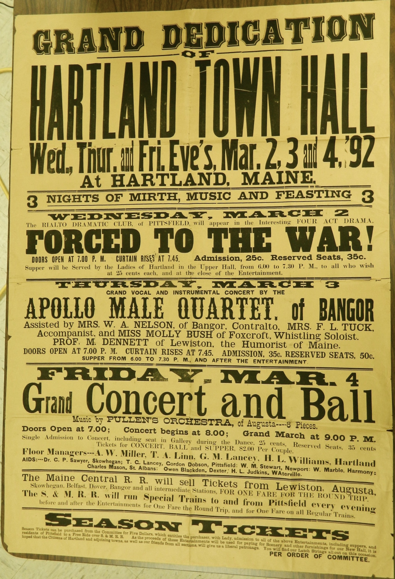 Hartland Opera House Town Hall