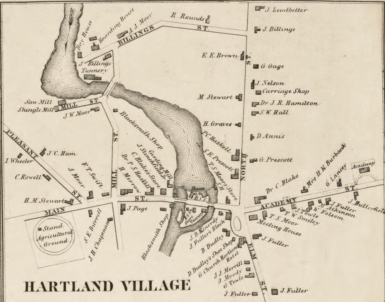 Maps of Hartland, Maine