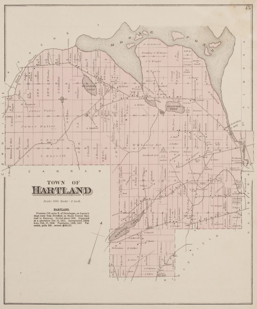 Maps of Hartland, Maine