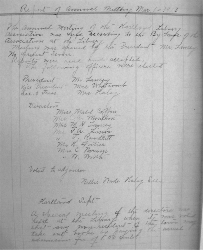 Hartland Public Library Hartland, Maine