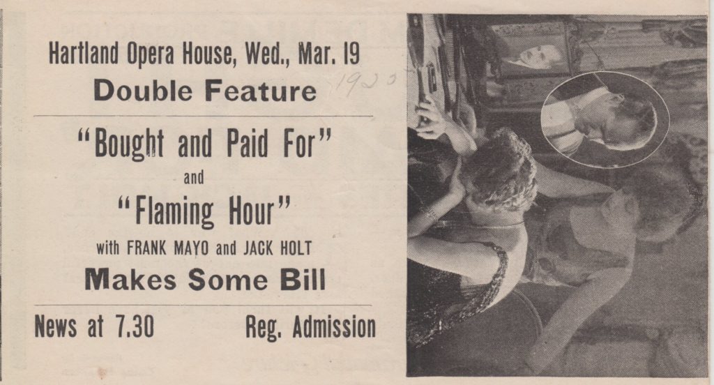 Hartland Opera House Town Hall